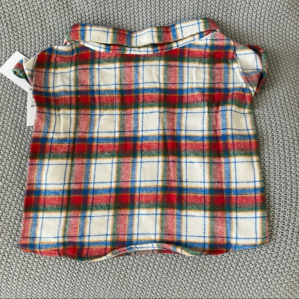 Pet Flannel Pajama Shirt NWT